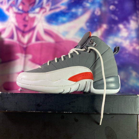 12 Cool Grey Orange Jordan 12 White Gray Jordan 12 Grey Orange Shop
